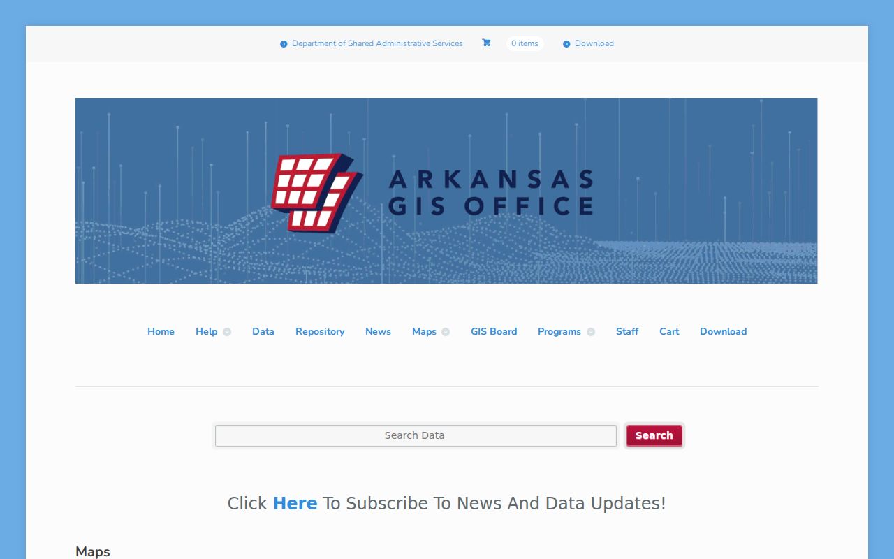 Arkansas public records Arkansas GIS Office maps hub