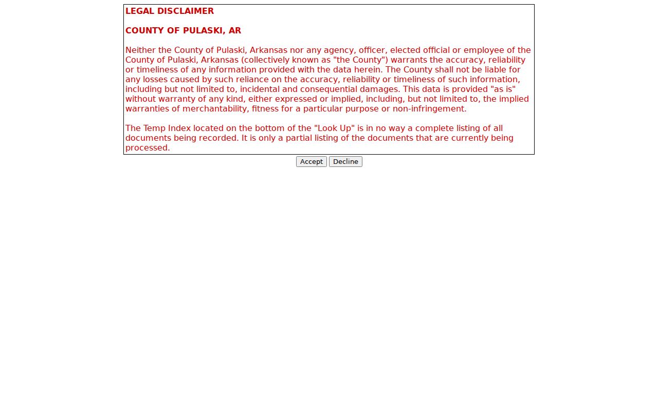 Arkansas public records Pulaski County deeds search